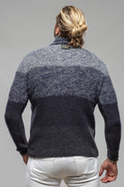 Robert Comstock Capton Cashmere Sweater In Multi Blue Mens - Sweaters