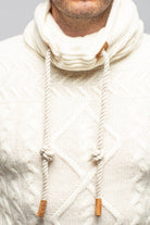 Robert Comstock Jacob Cashmere Turtleneck In White | Mens - Sweaters