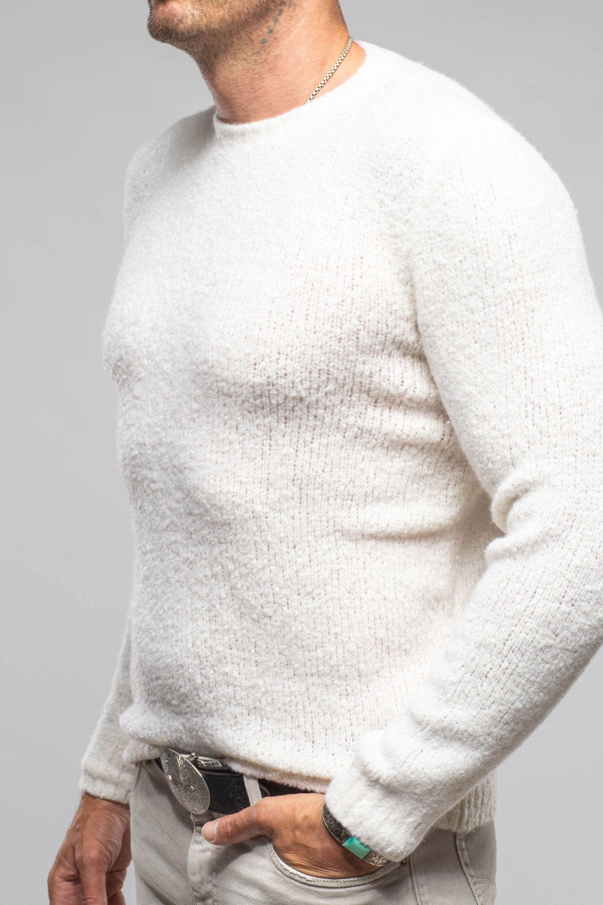 Opus Cashmere Crew In Ice - AXEL'S