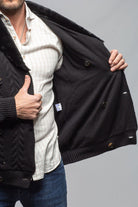 Robert Comstock RC Shearling Cardigan In Black Mens - Outerwear - Cloth