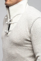 Saint Cashmere Shearling Sweater In Ash - AXEL'S