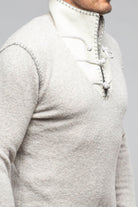 Saint Cashmere Shearling Sweater In Ash - AXEL'S