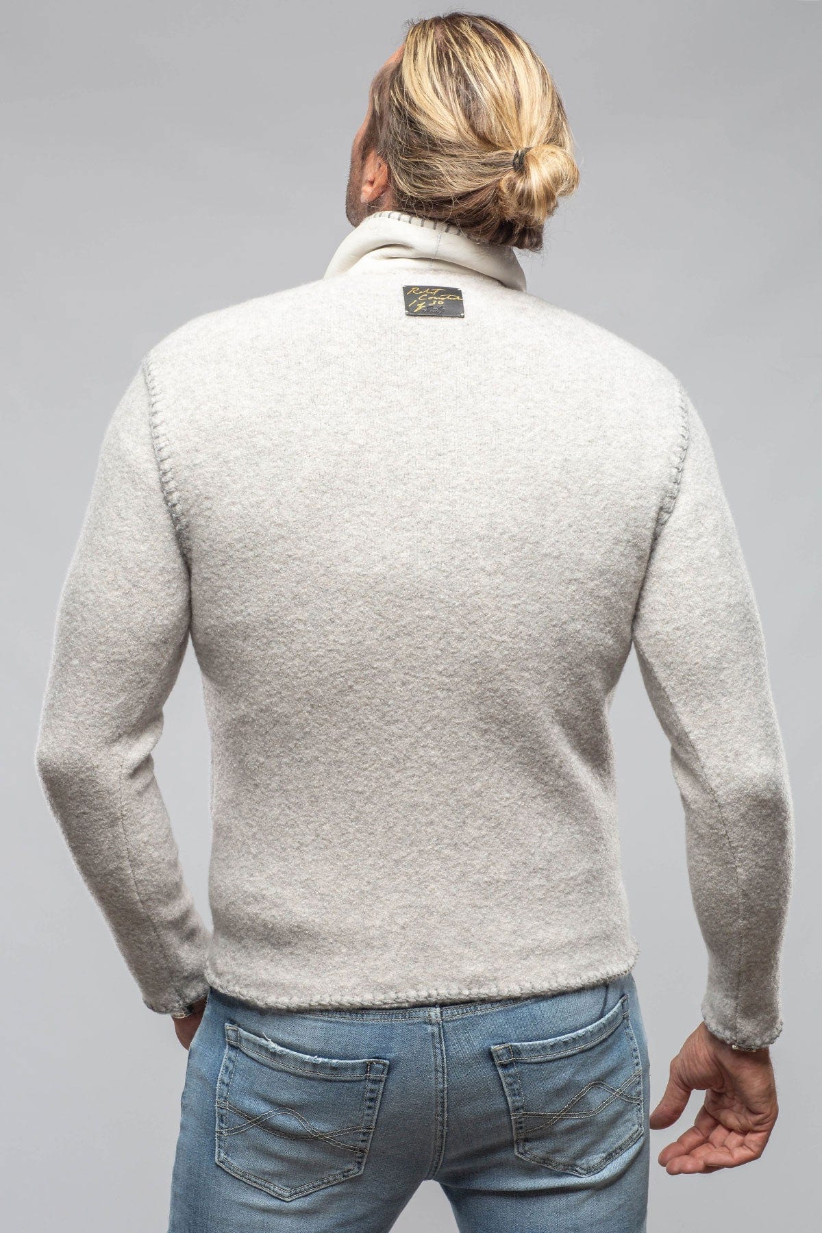 Saint Cashmere Shearling Sweater In Ash - AXEL'S