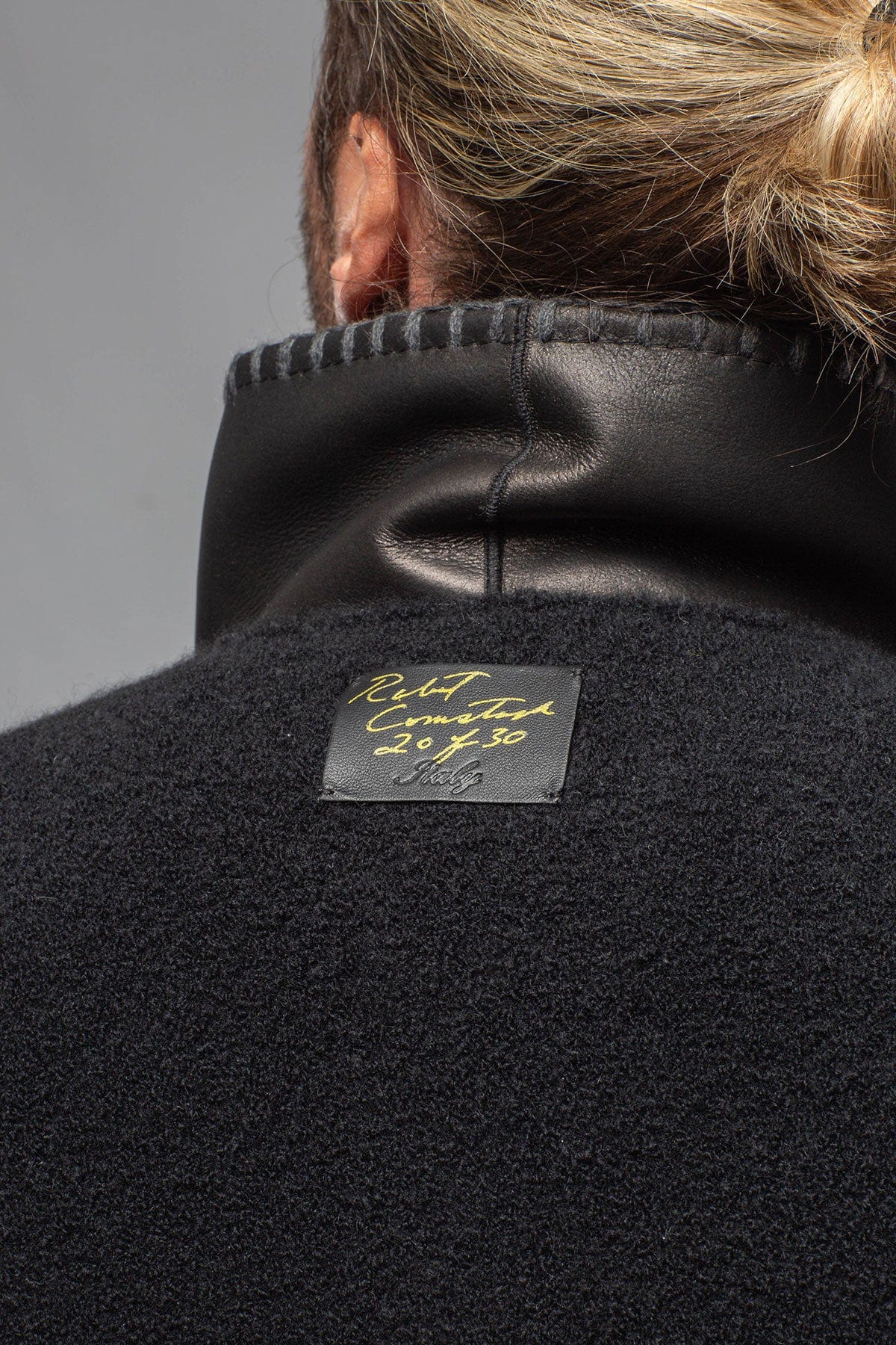 Saint Cashmere Shearling Sweater In Black - AXEL'S