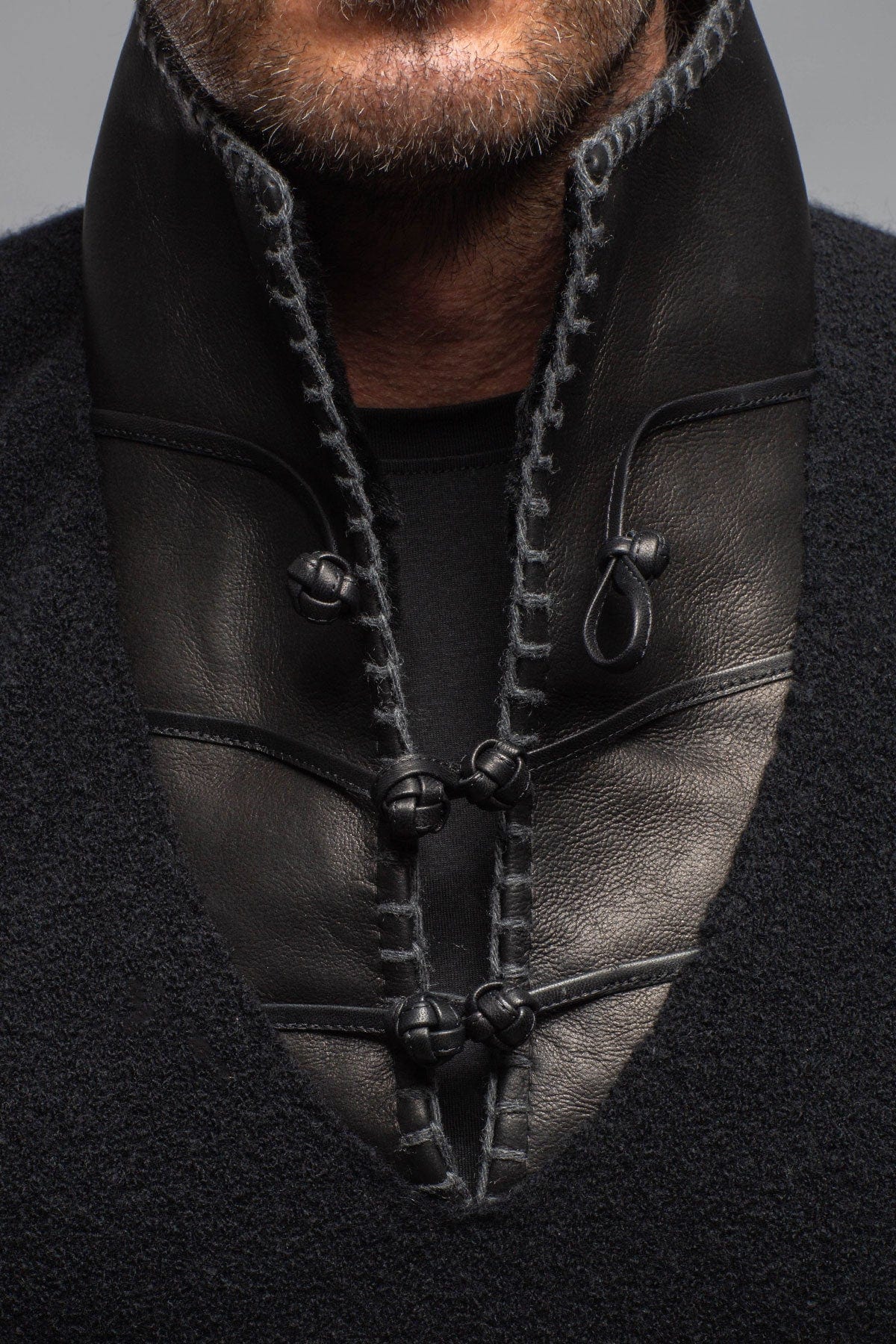 Saint Cashmere Shearling Sweater In Black - AXEL'S