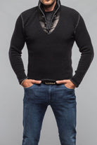 Saint Cashmere Shearling Sweater In Black - AXEL'S