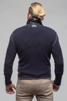 Saint Cashmere Shearling Sweater In Navy - AXEL'S