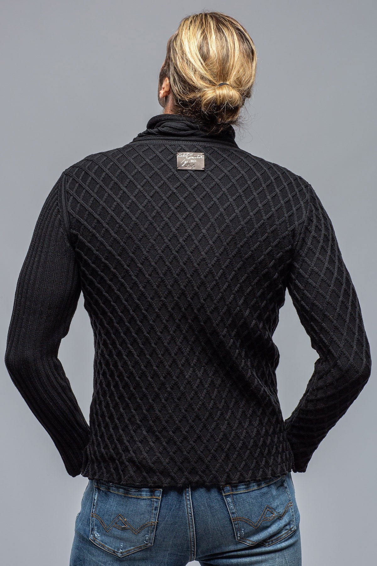 Sanora Crossover Cowl Neck Sweater In Black - AXEL'S