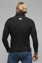 Sonora Stitch Cross Sweater In Black - AXEL'S