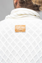 Sonora Stitch Cross Sweater In Cream - AXEL'S