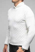 Sonora Stitch Cross Sweater In Cream - AXEL'S