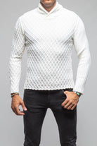 Sonora Stitch Cross Sweater In Cream - AXEL'S