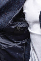 Robert Comstock Tasman II Topcoat With Croc Trim In Midnight Mens - Outerwear - Cloth
