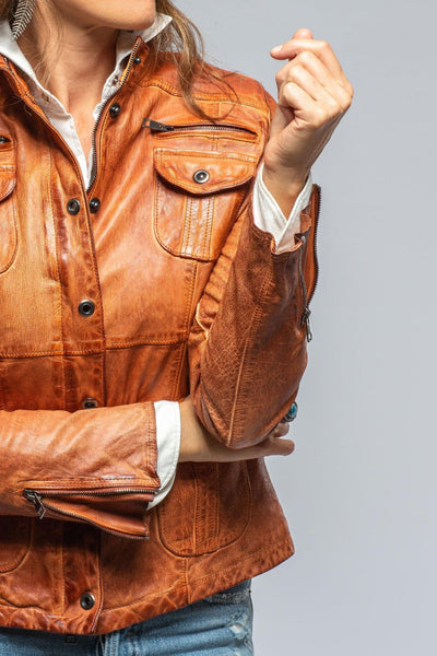 Agave Stonewash 4 Pckt Jkt In Sienna - AXEL'S