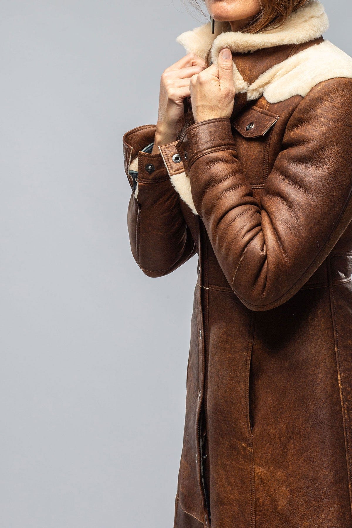 Roncarati Keli Long Shearling Duster | Axel's of Vail