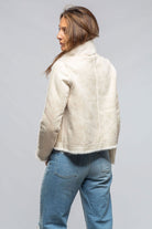 Sari Eco Mink Reversible Jkt In Milk - AXEL'S