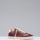 Judy Leather Sneaker In Wine - AXEL'S