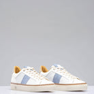 The Mustang Stripe Shoe In White/ Blue - AXEL'S