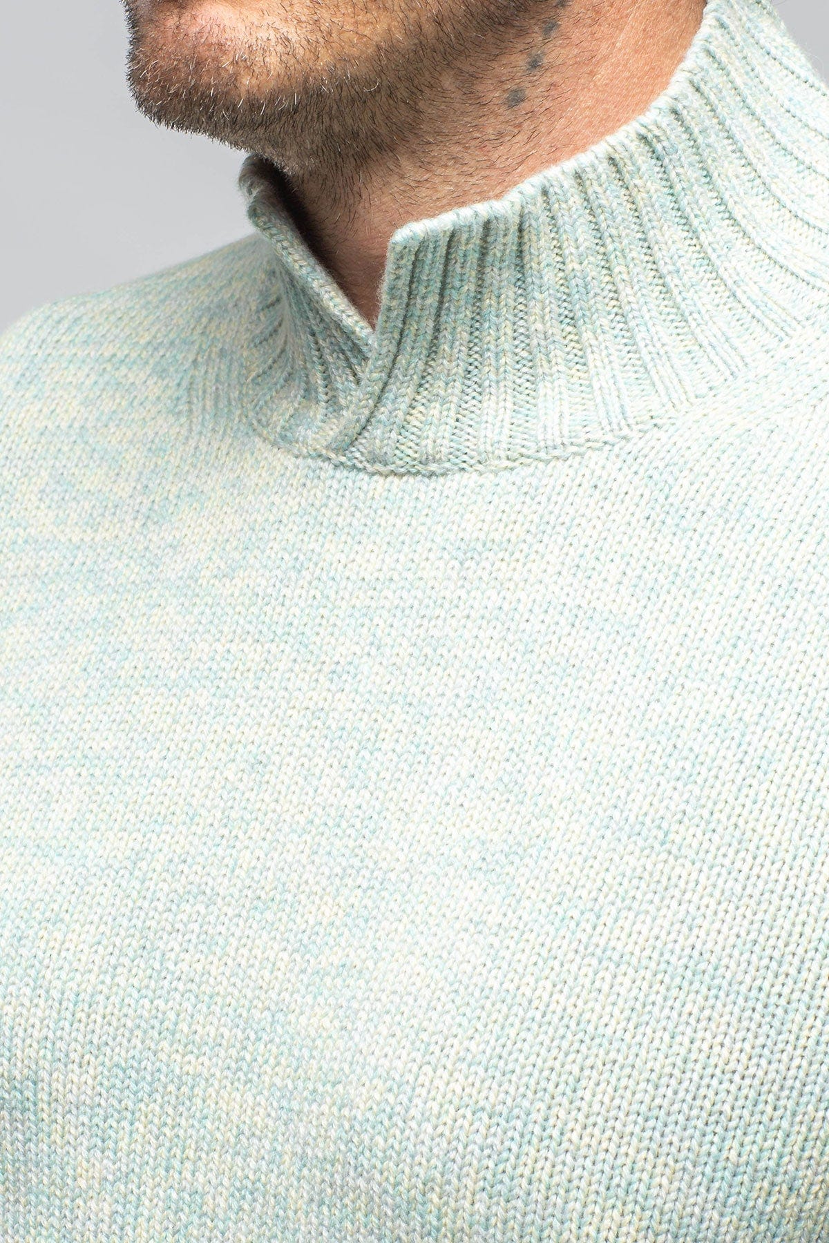 Settefili Cashmere Aurelio Cashmere Sweater In Mint | Axel's of Vail