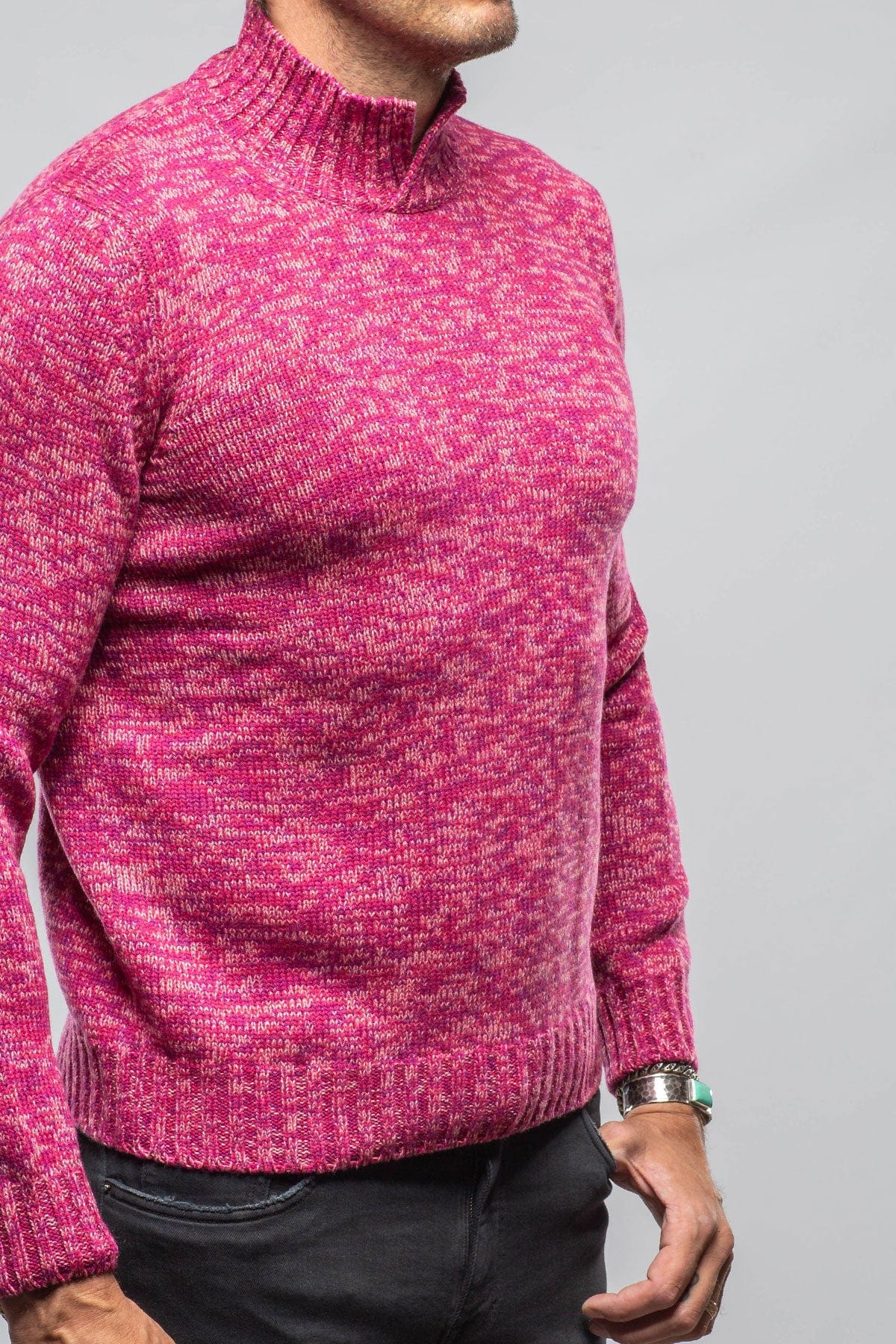 Aurelio Cashmere Sweater In Pink - AXEL'S