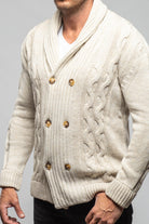Settefili Cashmere Calder DB Baby Cashmere Cardigan Mens - Sweaters