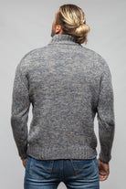Settefili Cashmere Courier Cashmere Quarter Zip In Grey Mix Mens - Sweaters