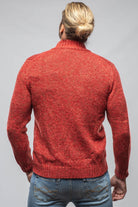 Giuseppe Full Zip Cashmere Sweater In Red - AXEL'S