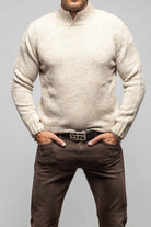 Settefili Cashmere Hawn Cashmere Sweater In Beige Mens - Sweaters