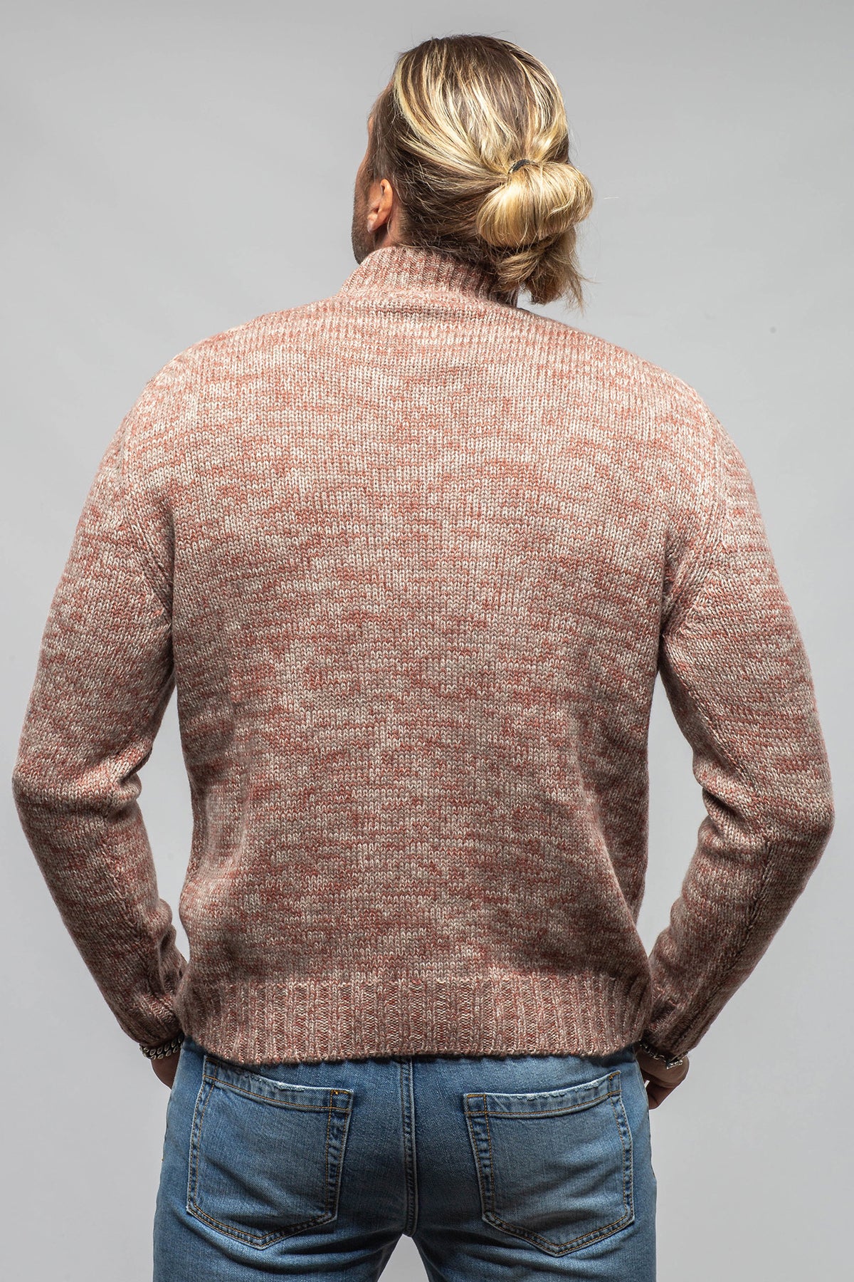 Settefili Cashmere Hawn Cashmere Sweater In Terra Earth Mens - Sweaters