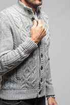 Settefili Cashmere Smythe Cashmere Cardigan In Grey Mens - Sweaters