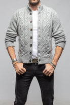 Settefili Cashmere Smythe Cashmere Cardigan In Grey Mens - Sweaters