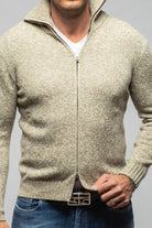 Settefili Cashmere Torvald Full Zip Sweater In Green Mens - Sweaters