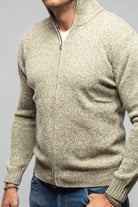 Settefili Cashmere Torvald Full Zip Sweater In Green Mens - Sweaters