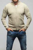 Settefili Cashmere Torvald Full Zip Sweater In Green Mens - Sweaters