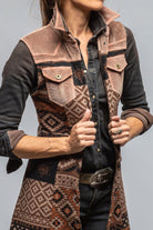 Badlands Long Vest In Brown - AXEL'S