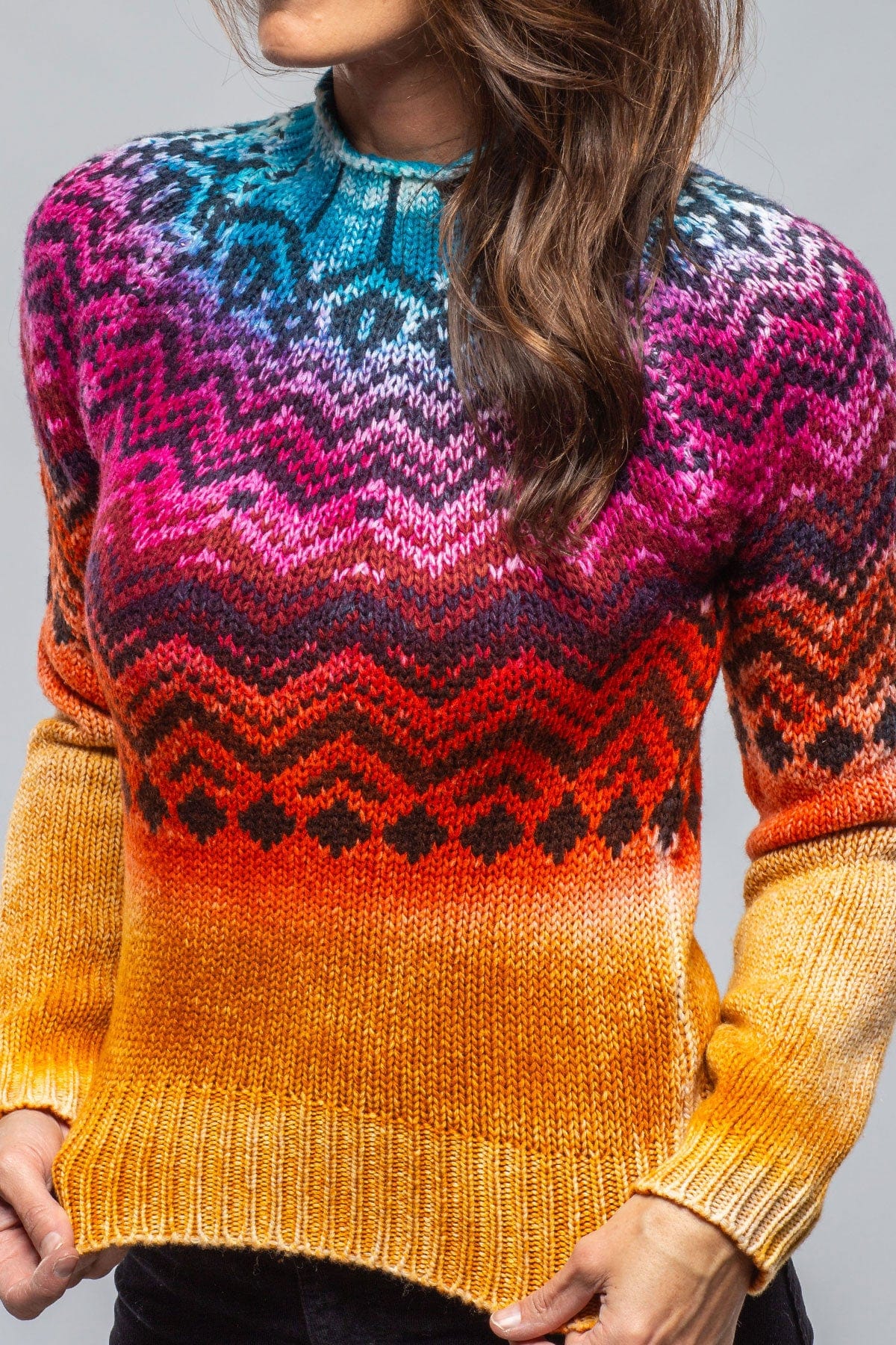 Cabin Sweater In Color Stripe - AXEL'S