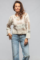 Sonia Villa Chia Multi-Weave Sweater In Natural Ladies - Sweaters