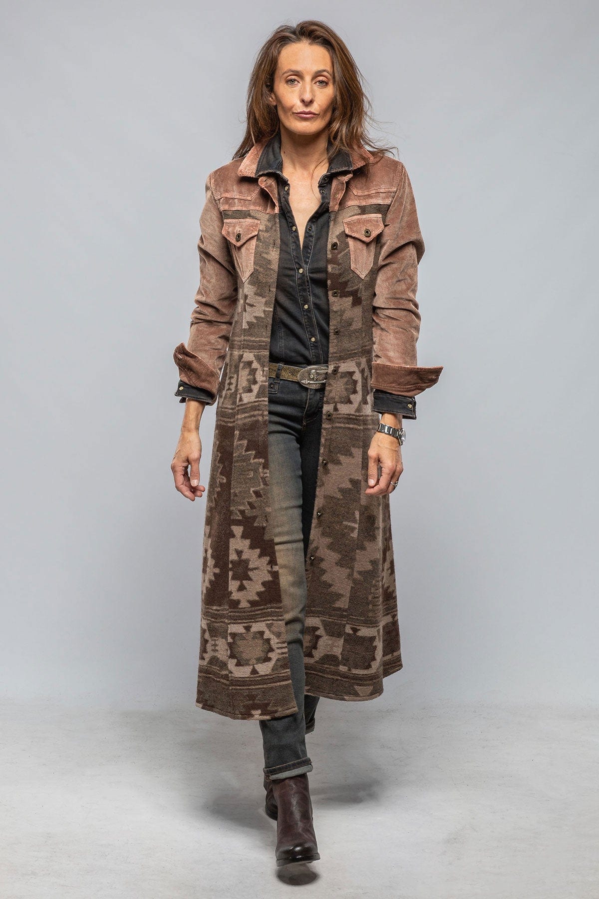 Desperado Western Duster In Cocoa - AXEL'S