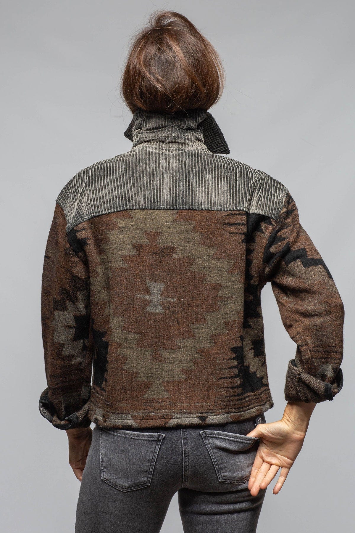 Hickory Blanket Jacket In Charcoal - AXEL'S