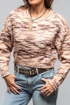 Sonia Villa Inez Multi Weave Cropped Sweater In Rose Ladies - Sweaters