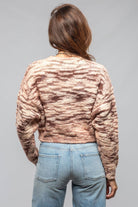 Sonia Villa Inez Multi Weave Cropped Sweater In Rose Ladies - Sweaters