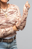 Sonia Villa Inez Multi Weave Cropped Sweater In Rose Ladies - Sweaters