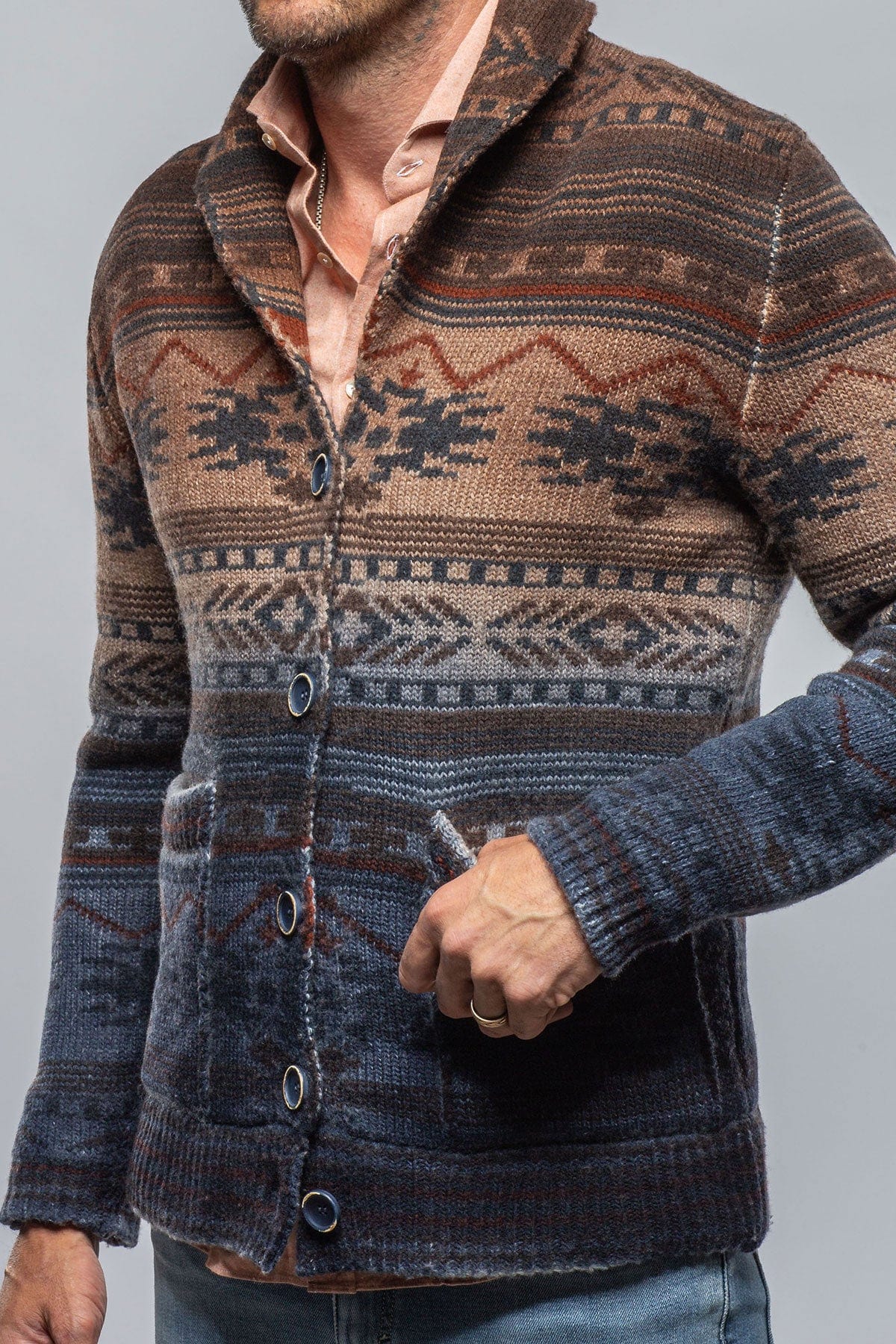 Liam Multi Colored Knit Cardigan - AXEL'S