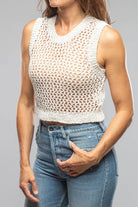 Sonia Villa Lola Sleeveless Crochet Top In Natural | Ladies - Tops