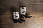 Big Bronc Boot In White And Black - AXEL'S