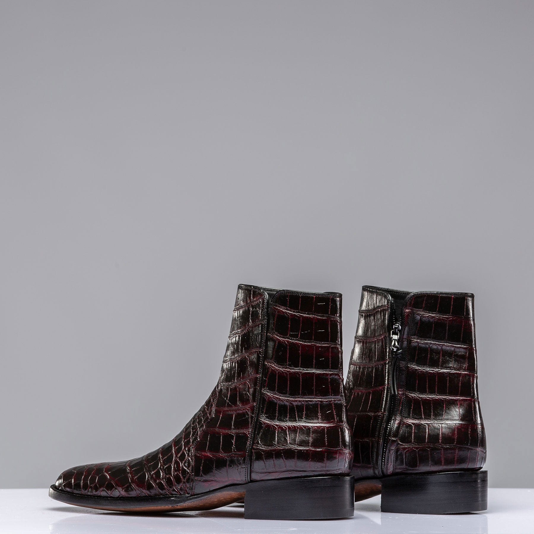 Black Cherry Two Piece Chelsea Boot - AXEL'S