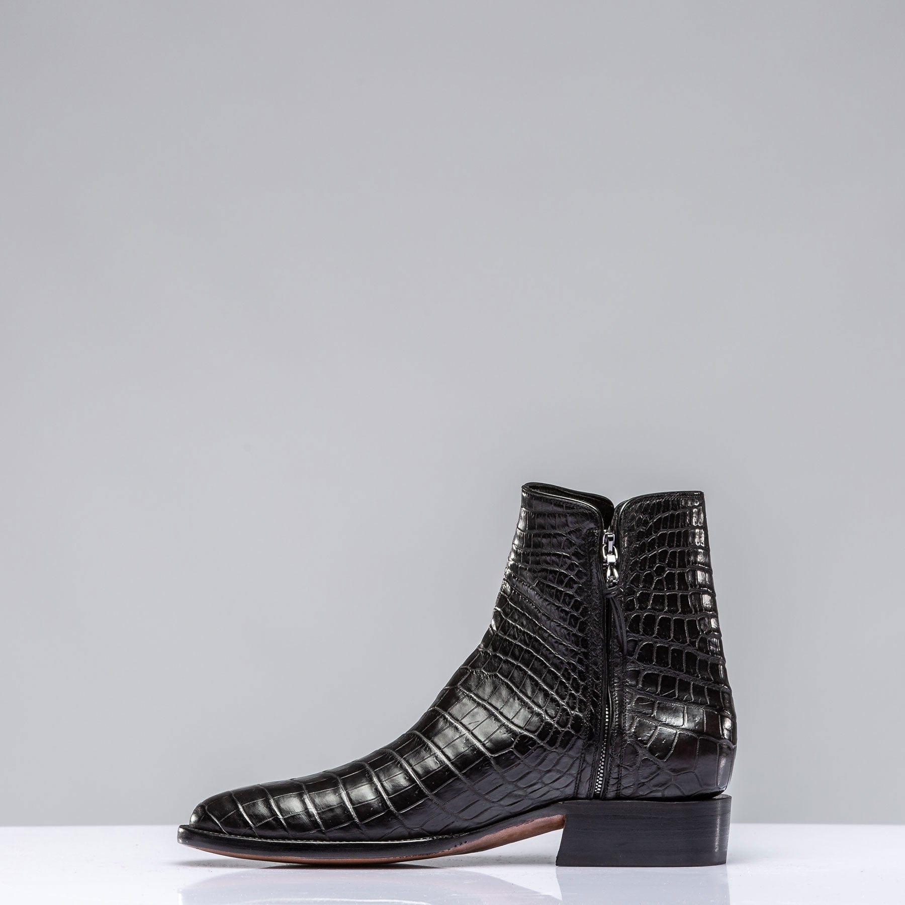 Alligator ankle boots mens best sale