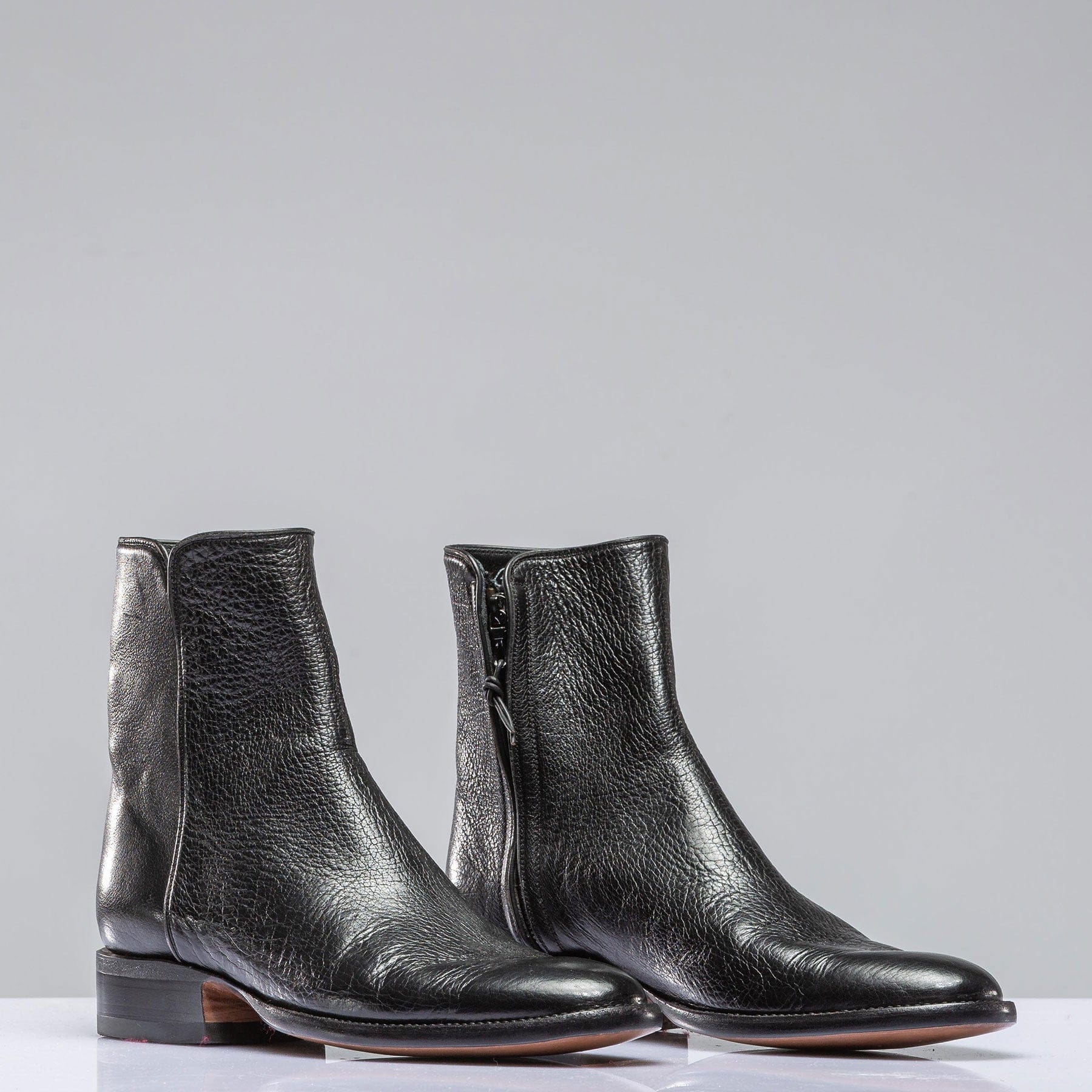 Stallion Boots Buffalo Calf Zorro In Black Mens - Cowboy Boots