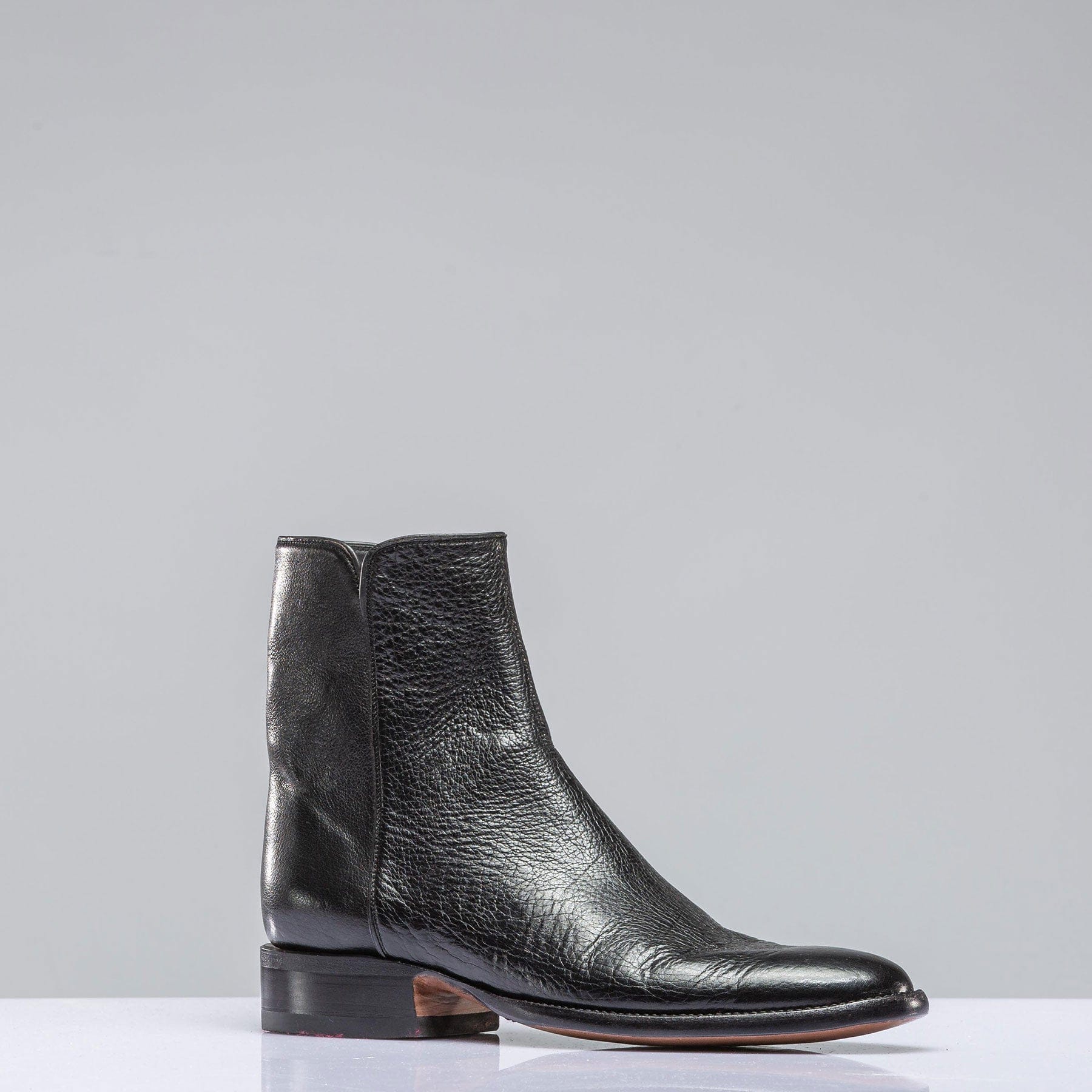 Stallion Boots Buffalo Calf Zorro In Black Mens - Cowboy Boots