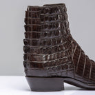 Stallion Boots Chocolate Hornback Alligator Zorros Mens - Cowboy Boots